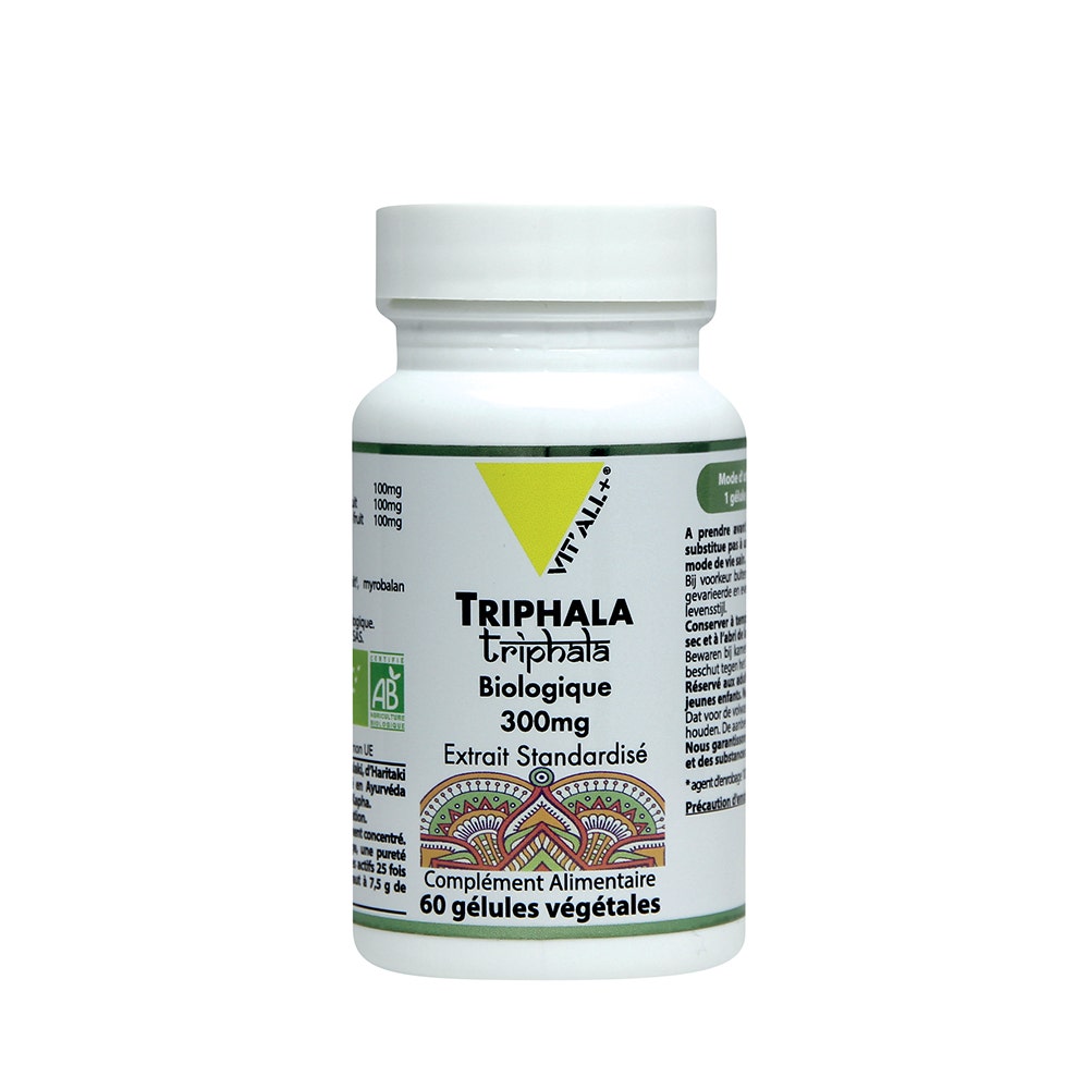 Vit'All+ Triphala Bio 300mg Extrait Standardise 60 gélules