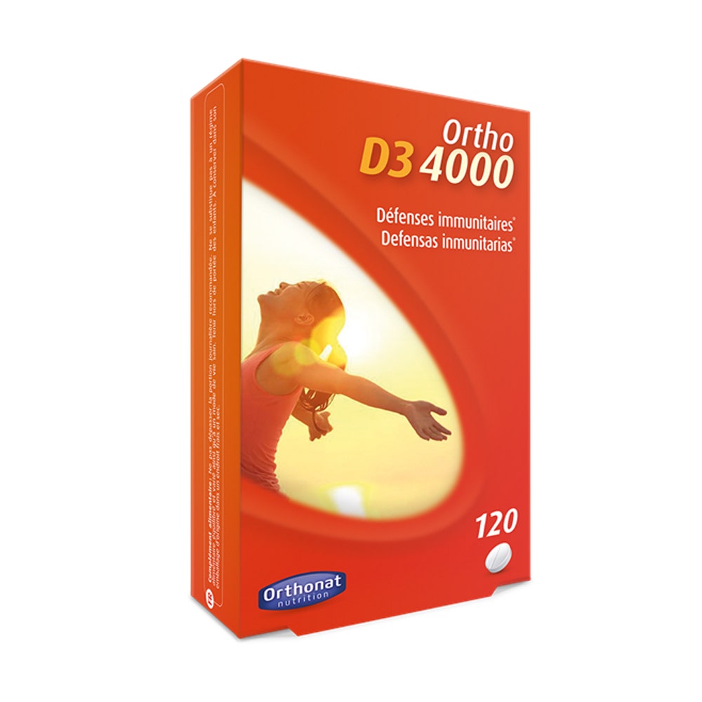Orthonat Ortho D3 4000 Défenses immunitaires 120 comprimés