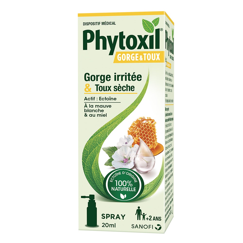 Sanofi Spray Gorge irritee et toux sèche 20ml