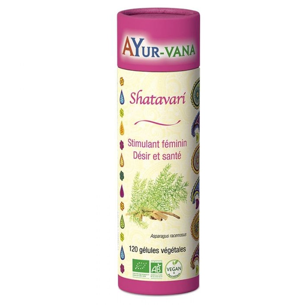 Ayur-Vana Shatavari Stimulant féminin Bio 120 gélules