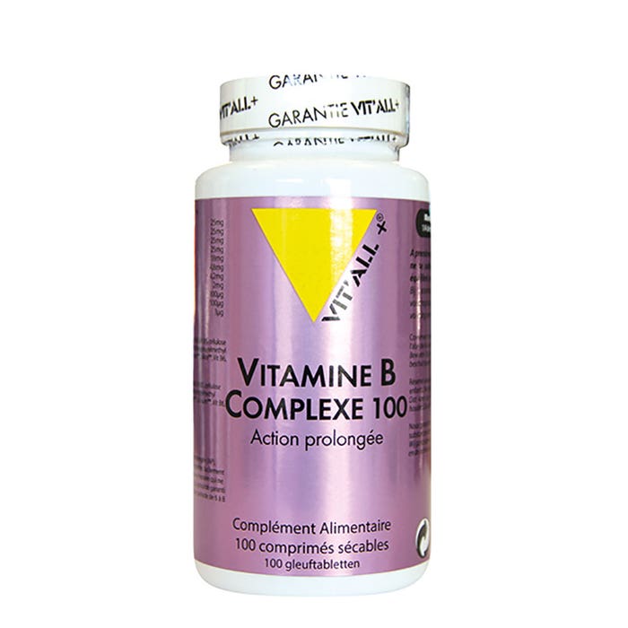 Vit'All+ + Vitamines B Complexe 100 100 Comprimes Secables