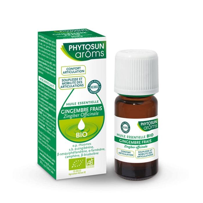 Huile Essentielle Gingembre Bio 5 ml Phytosun Aroms