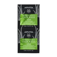 Apivita Express Beauty Masque Visage Hydratant et Rafraîchissant à l'Aloe 2x8ml