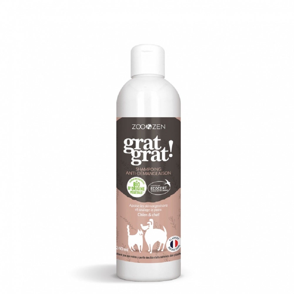 Zoo&Zen Shampooing anti demangeaisons bio Chien et chat 240ml