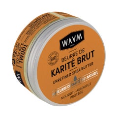 Beurre de karité brut non parfumé 100ml Waam