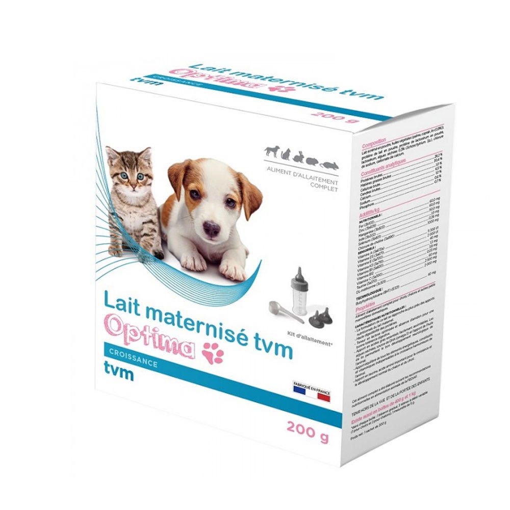 TVM Optima Lait maternisé pour animaux Croissance 200g