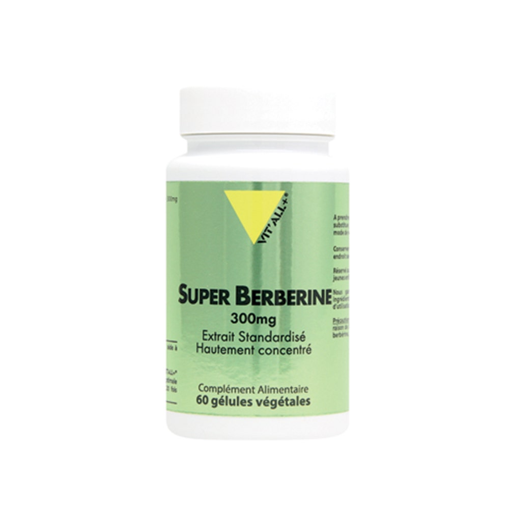 Vit'All+ Super Berberine 300mg Extrait Standardisé 60 gélules