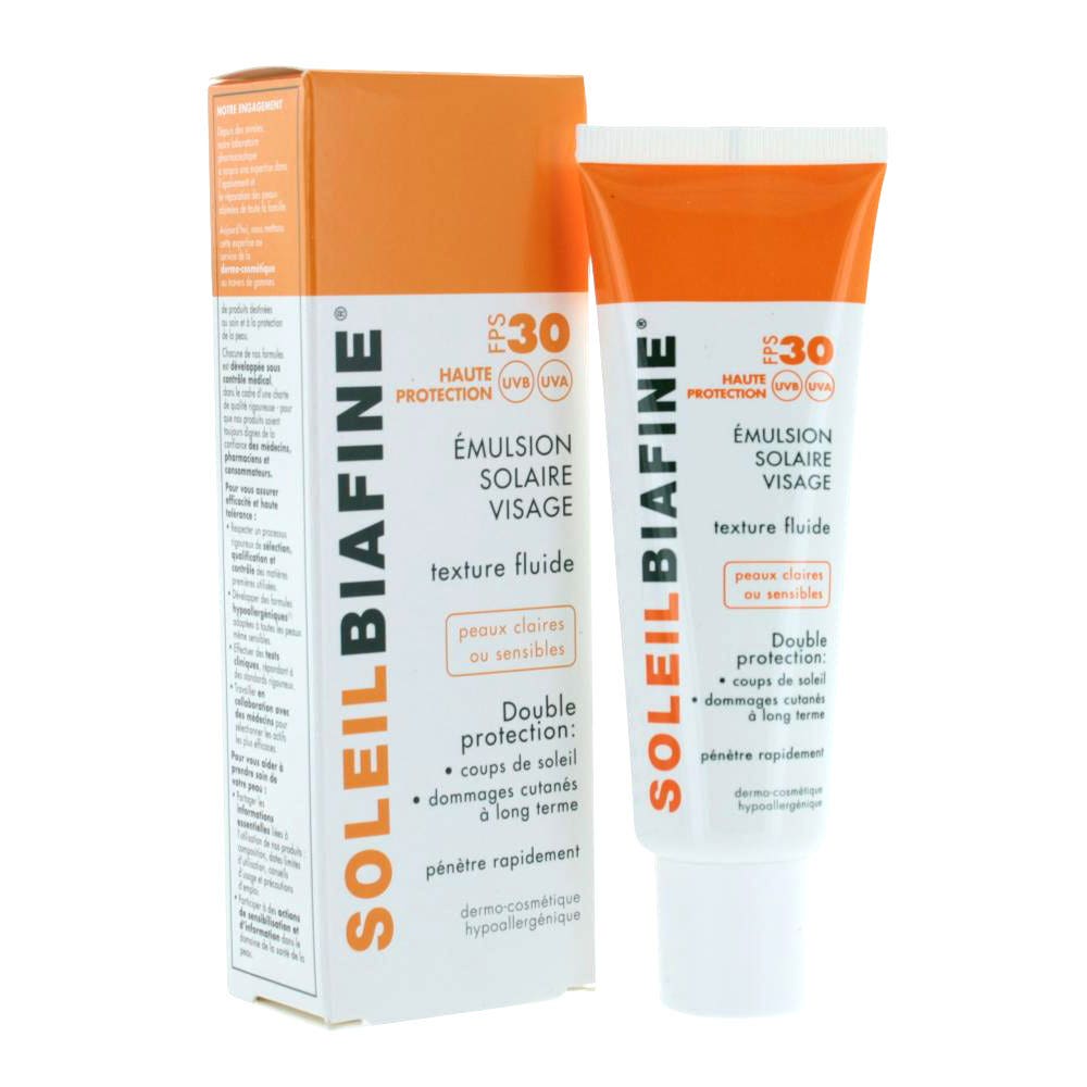 Cicabiafine Soleil Emulsion Solaire Visage Fps 30 50ml