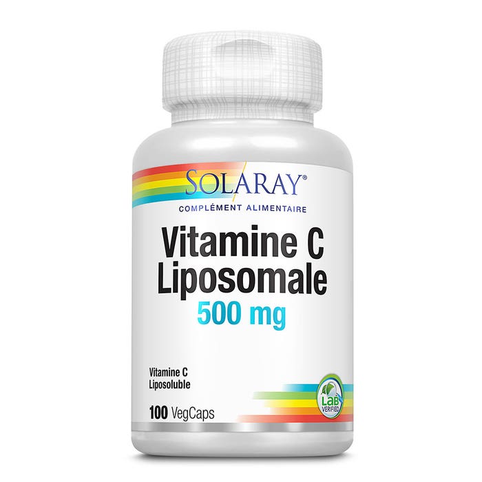 Vitamine C Liposomale 500 mg 100 capsules végétales Solaray