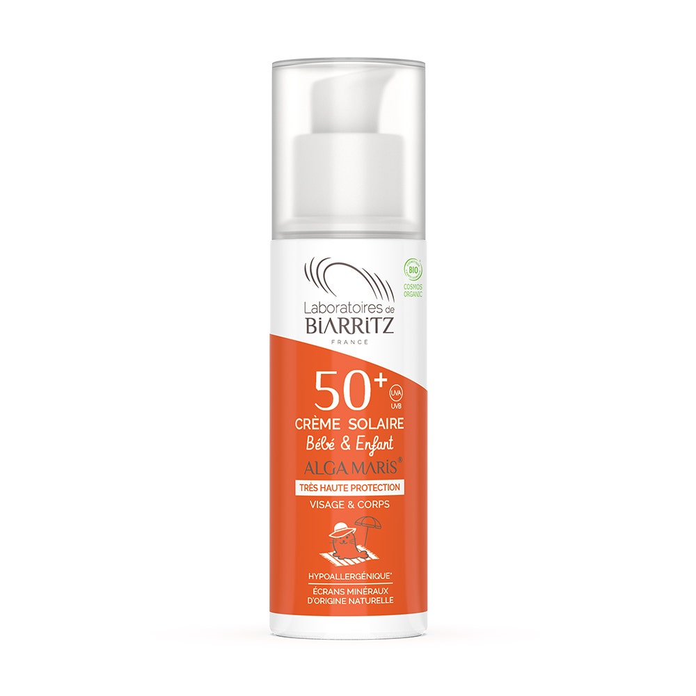 Laboratoires De Biarritz Solaires Crème Bébé et Enfant SPF50+ Bio 100ml