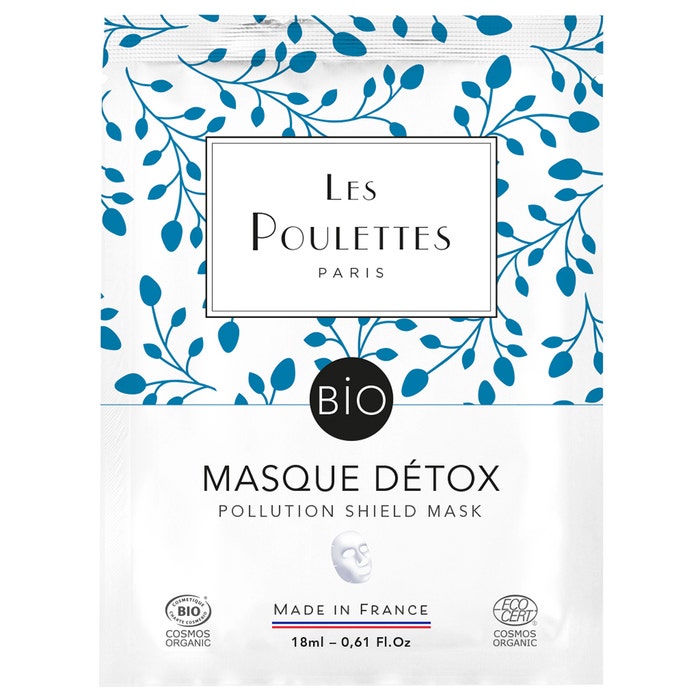 Masque Détox certifié BIO 18ml Les Poulettes