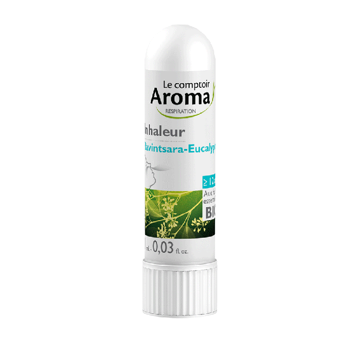 Inhaleur Ravintsara Eucalyptus bio 1ml Le Comptoir Aroma
