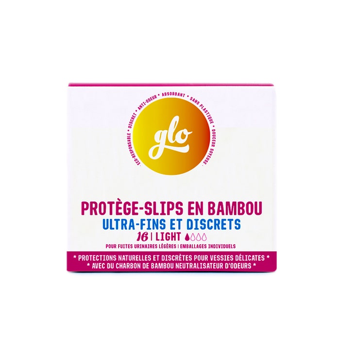 Protèges-Slips anti-fuites ultra-discrets en Bambou Bio x16 HereWeFlo