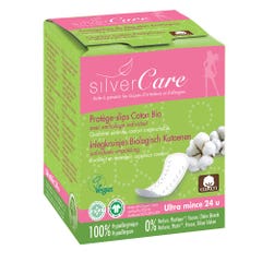 Silver Care Protege slips coton bio emballage individuel x24