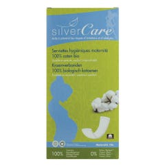 Silver Care Serviettes hygieniques maternite en coton bio x10