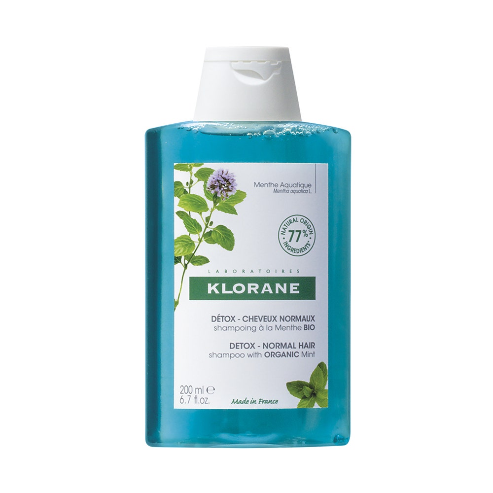 Klorane Menthe Aquatique Shampooing Detox Anti Pollution Bio 200ml