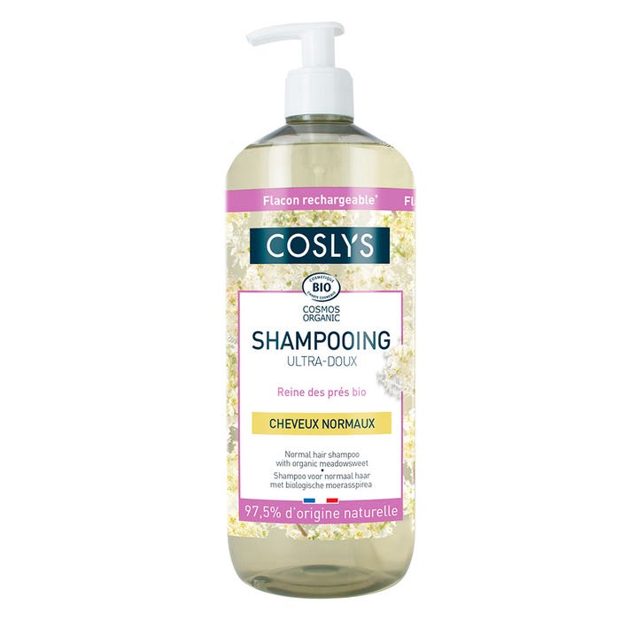 Coslys Shampooing ultra doux bio Cheveux normaux 1L