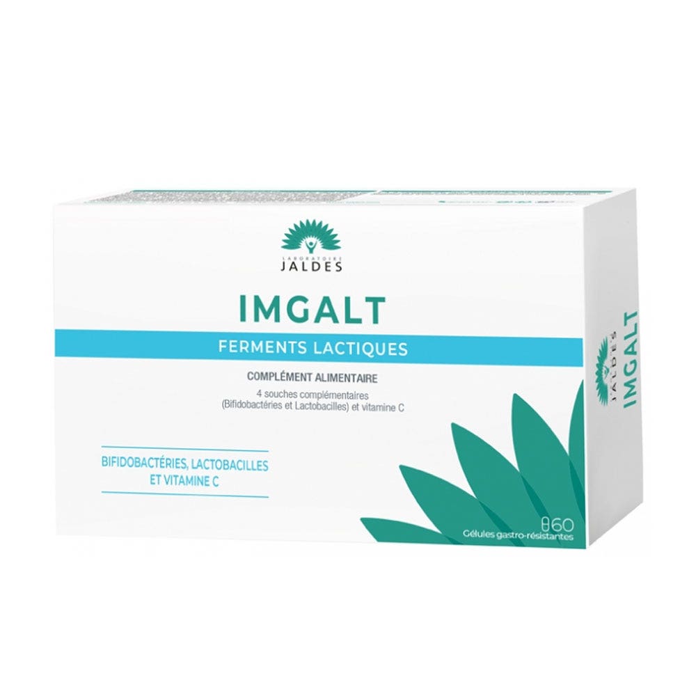 Jaldes Imgalt Ferments lactiques Avec Vitamine C 60 gélules gastrorésistantes