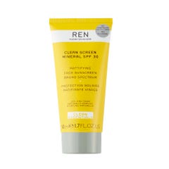 REN Clean Skincare Protection Solaire Matifiante Visage SPF30 50ml