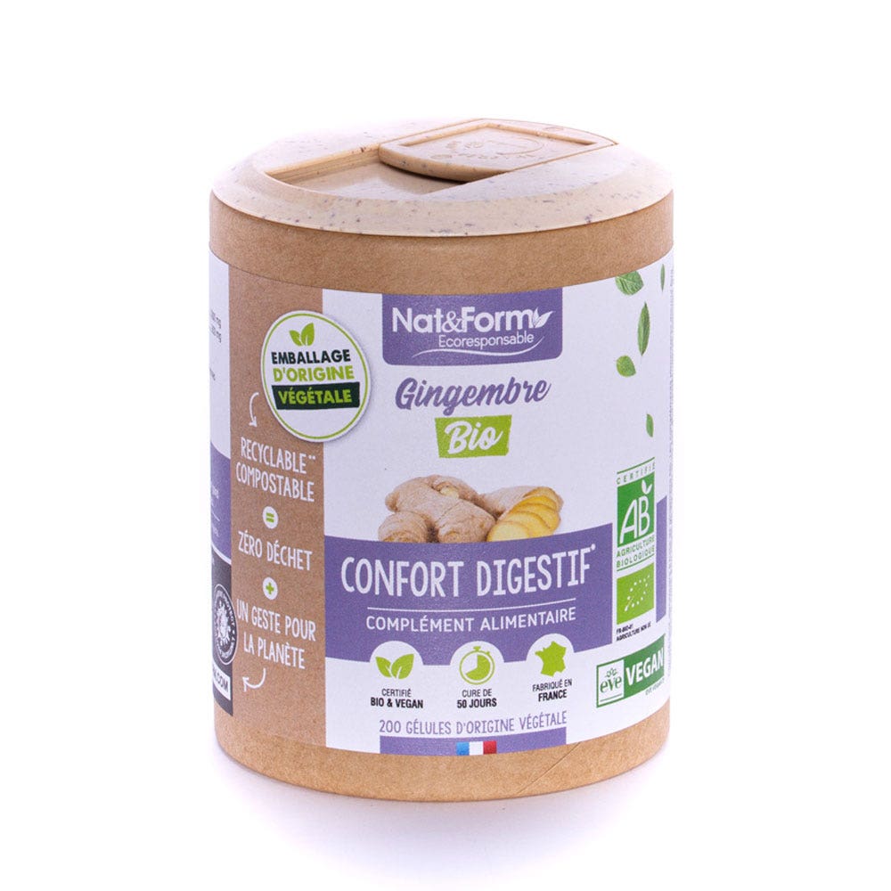 Nat&Form Gingembre Bio x200 Gélules