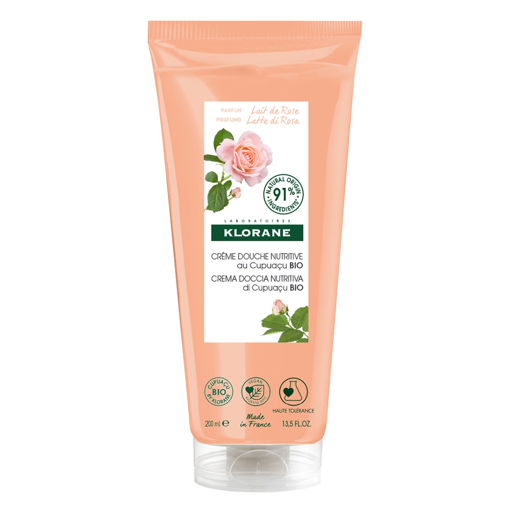 Klorane Lait de Rose Crème de Douche Nutritive 200ml