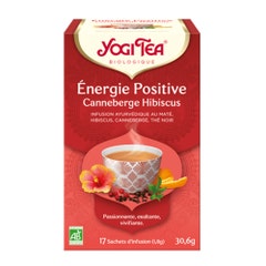 Yogi Tea Energie Positive Canneberge Hibiscus 17 Sachets