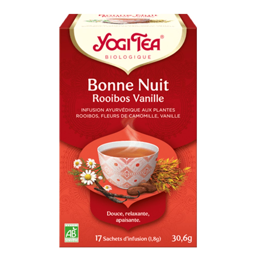 Yogi Tea Bonne Nuit Rooibos Vanille 17 Sachets