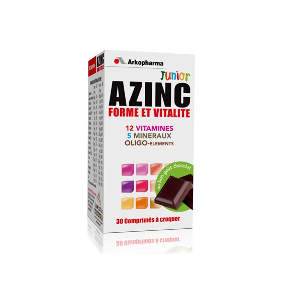 Arkopharma Junior Forme Et Vitalite Chocolat 30 Comprimes Azinc