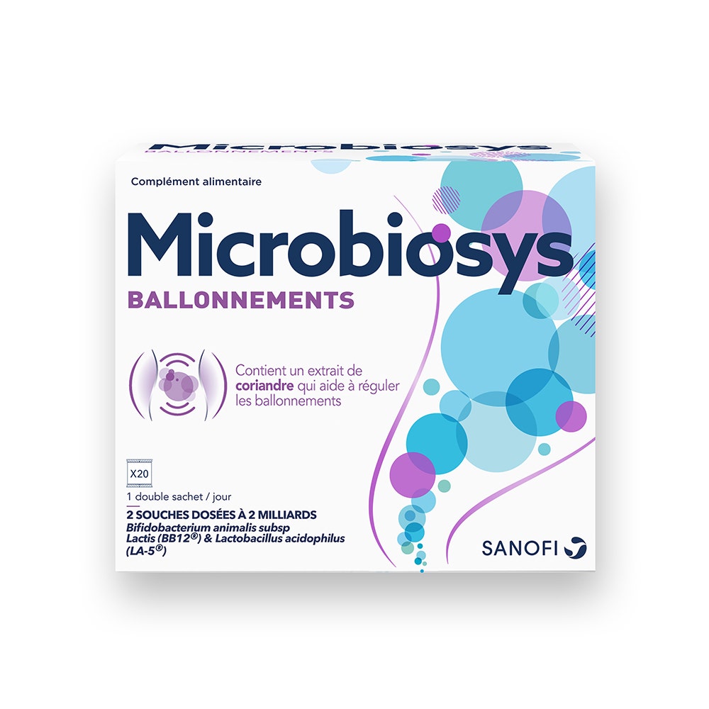 Sanofi Microbiosys Ballonnements 20 Sticks