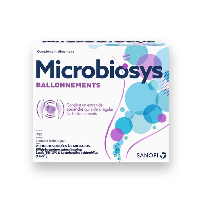 Microbiosys Ballonnements 20 Sticks Sanofi