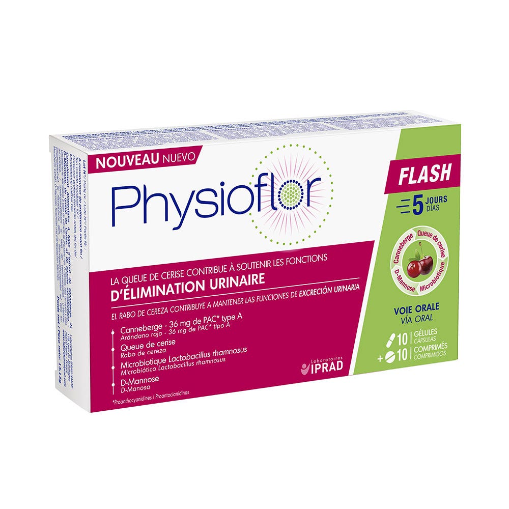 Physioflor Flash 10 gélules + 10 comprimés