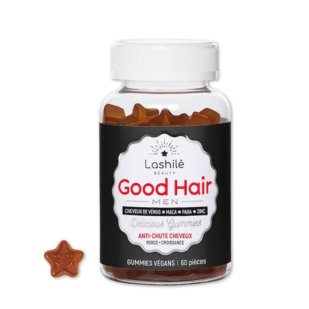 Lashilé Beauty Good Hair Men Anti-chute de cheveux 60 gummies