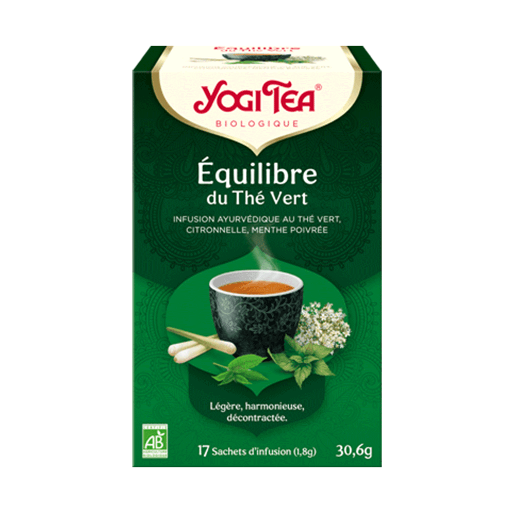 Yogi Tea Equilibre Du The Vert Bio 17 Sachets