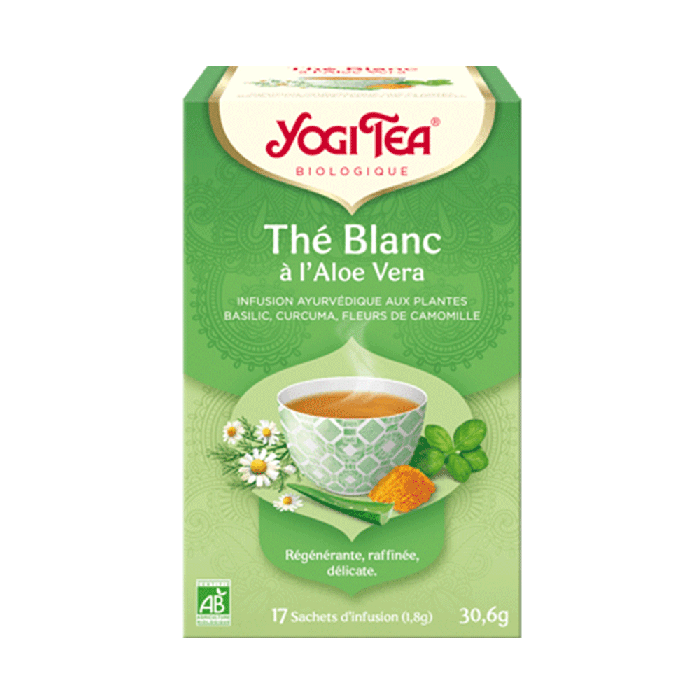 The blanc a l'aloe vera bio 17 sachets Yogi Tea