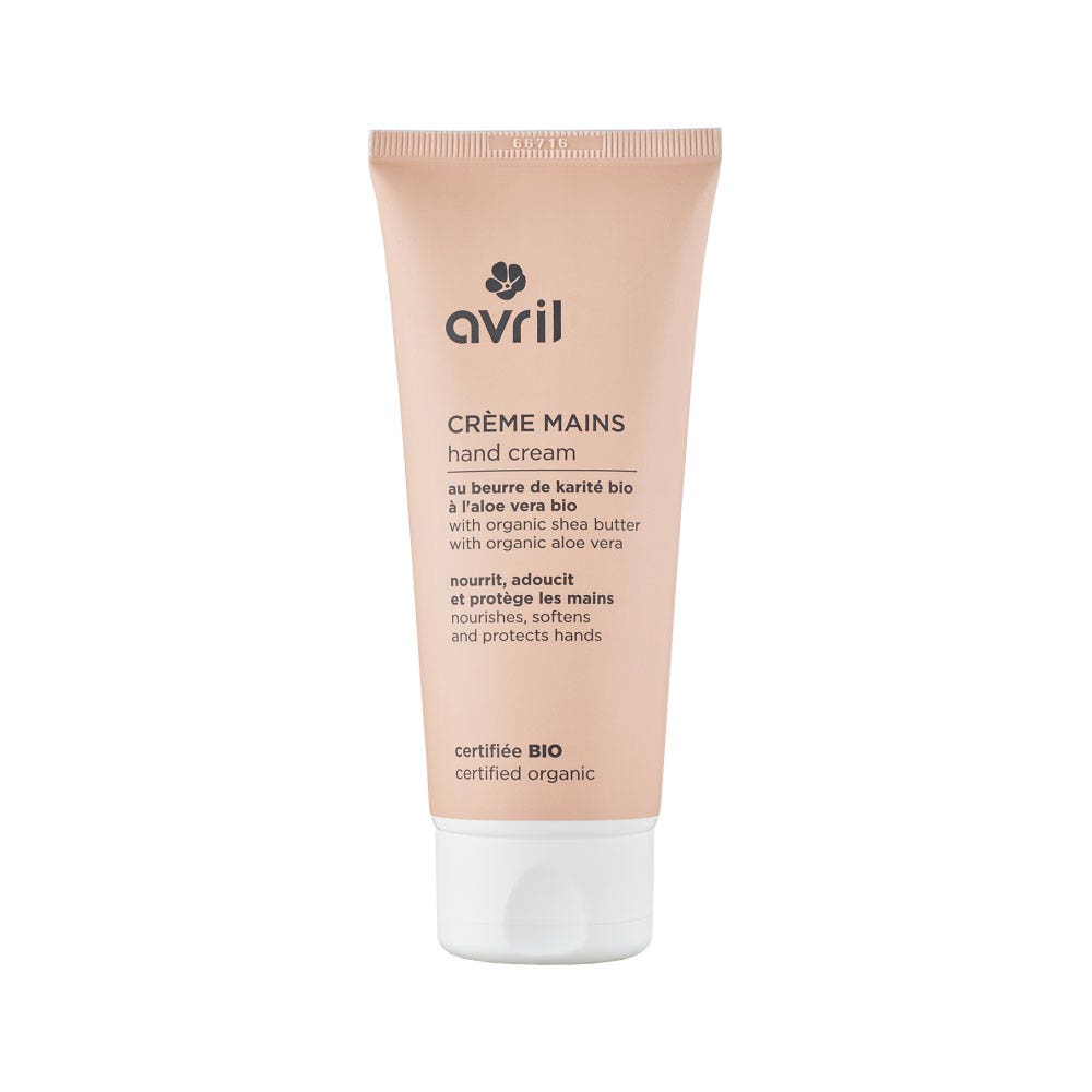 Avril Creme mains aux beurre de karité et aloe vera bio 100ml