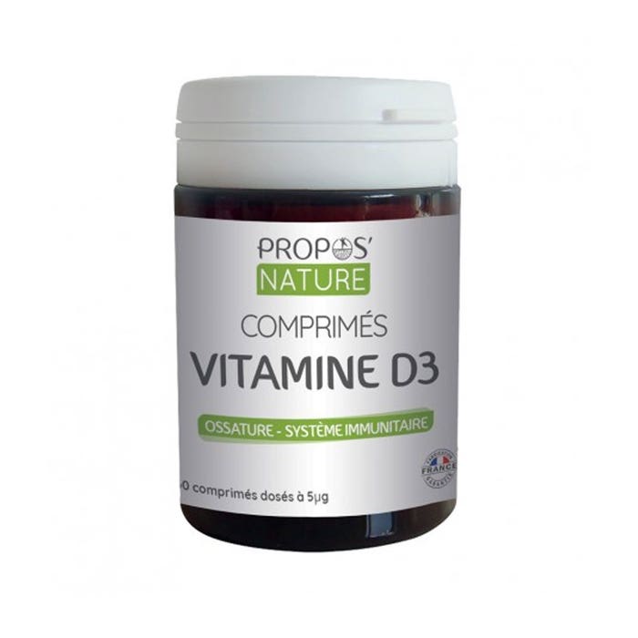 Vitamine D3 60 comprimés Propos'Nature