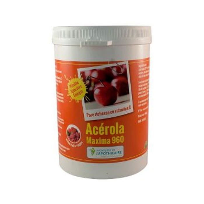 Acerola Maxima 960 200 Comprimes Tonus et vitalité Herbier de gascogne