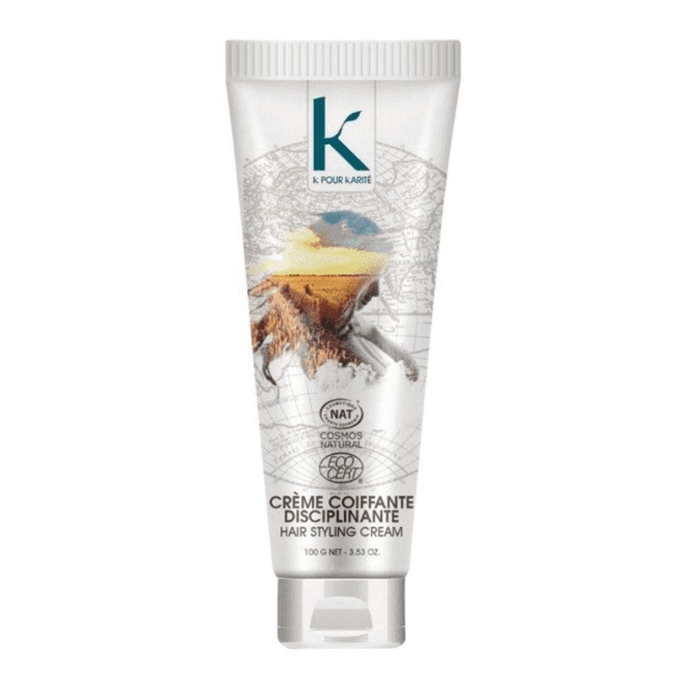 K Pour Karite Destination Coiffants Crème Coiffante Disciplinante Bio 100g