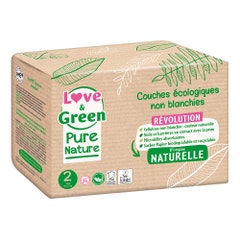 Couches Écologiques x 35 Pure Nature Taille 2 Love&Green