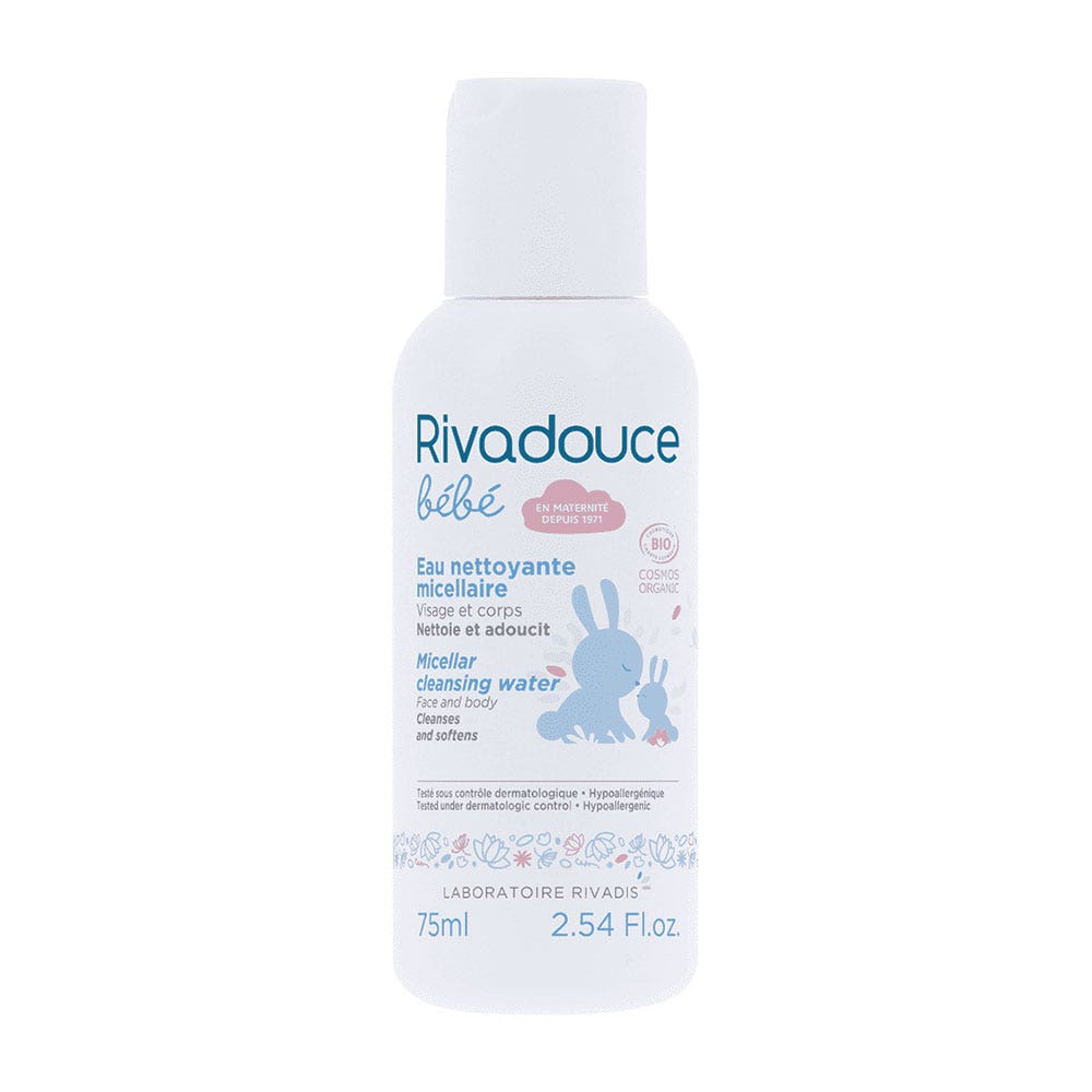 Rivadouce Bébé Eau nettoyante micellaire Bio Visage et corps 75ml
