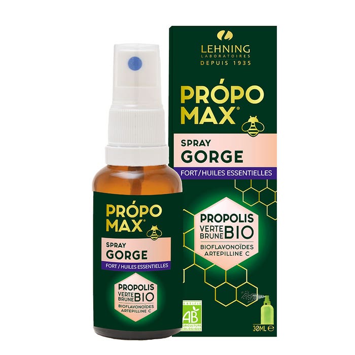 Spray gorge fort/huiles essentielles Bio 30ml Própomax Lehning