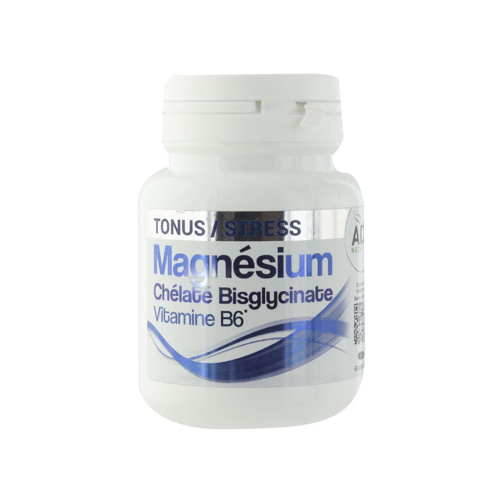 Magnésium Chélaté + Vitamine B6 - 100 Capsules, Marque Aliness - Medicaline, Neuf Sous Emballage