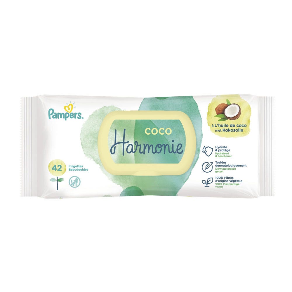 Pampers Lingettes Coco 42 Unites
