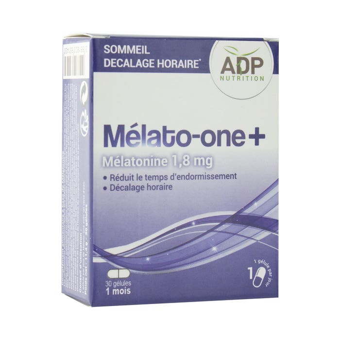 Melato-one+ Sommeil Decalage Horaire 30 gelules Adp Laboratoire
