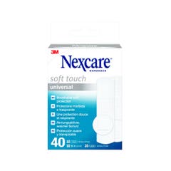 Nexcare Pansements Soft Touch Protection douce et respirante x40