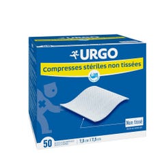Urgo Compresses Stériles Non Tissées 7.5x7.5cm 50 sachets