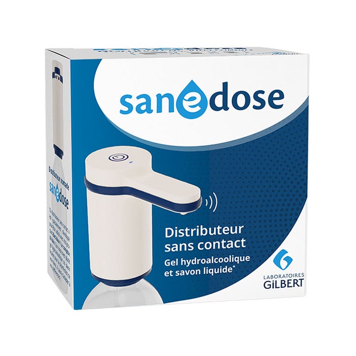 Distributeur sans contact Pour Gel hydroalcoolique et savon liquide Sanedose