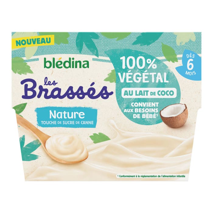 Blédina Brasse 100% vegetal Des 6 mois 4x95g