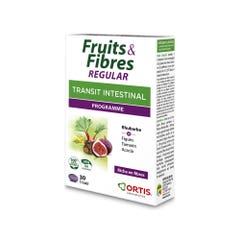 Ortis Fruits & Fibres Regular Transit Intestinal 30 Comprimés