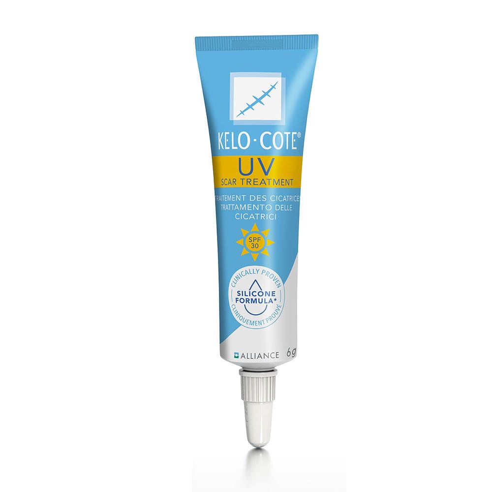 Kelo-cote UV Gel de silicone pour le traitement des cicatrices avec protection solaire SPF30 6g